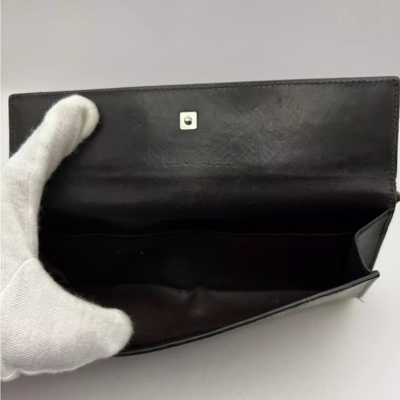 SALE Gucci Wallet Reptile Snake Skin Brown Neutral All Leather Gold Hardware - Picture 12 of 16